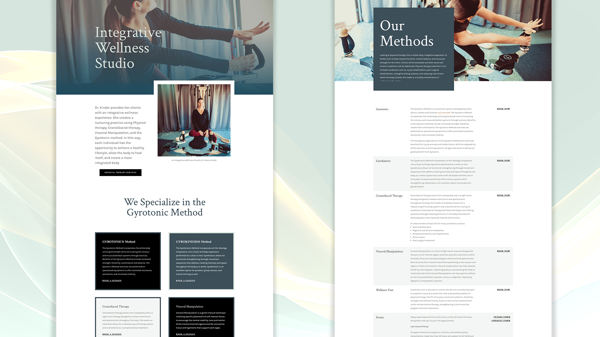 Body Atelier, Physical Therapy Studio, website
