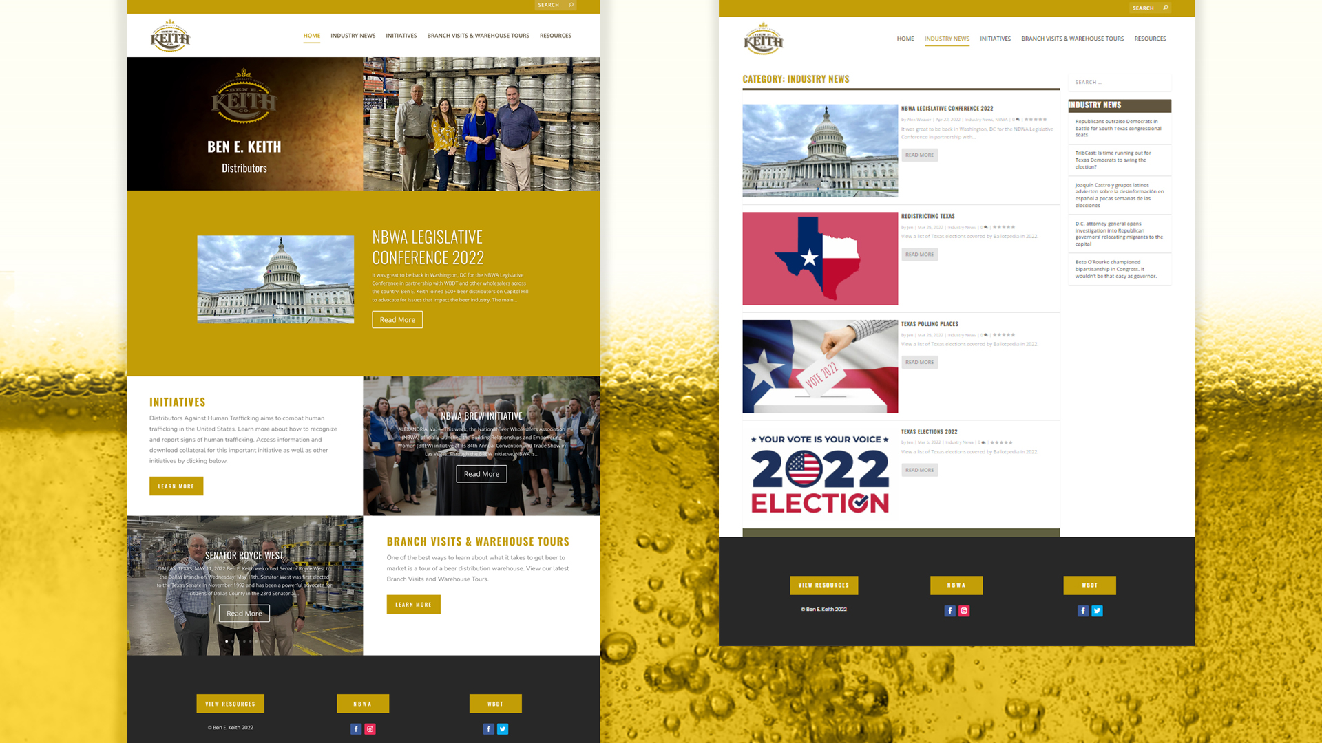 Ben E. Keith, Food & Beverage Distributor, Government Affairs, website