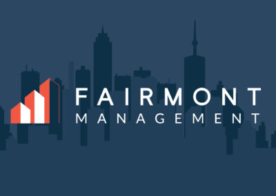 Fairmont Management, logo design by Jen Baers, Rzn8 Media