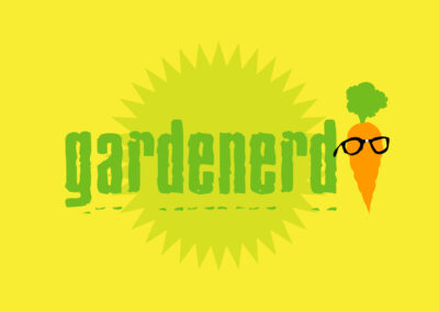 Gardenerd, logo design by Jen Baers, Rzn8 Media