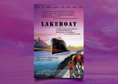 Lakeboat, key art design by Jen Baers, a David Mamet Film