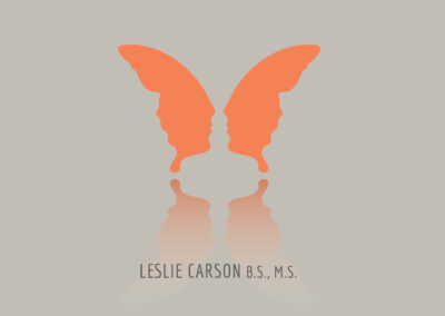 Leslie Carson, B.S., M.S., logo design by Jen Baers, Rzn8 Media