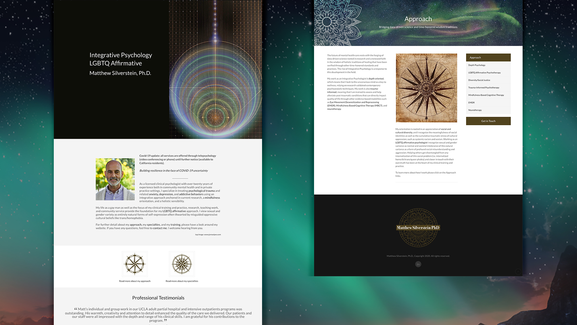 Dr. Matthew Silverstein, Integrative Psychology Website