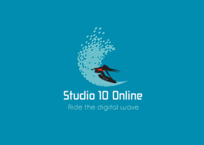 Studio 10 Online, logo design by Jen Baers, Rzn8 Media