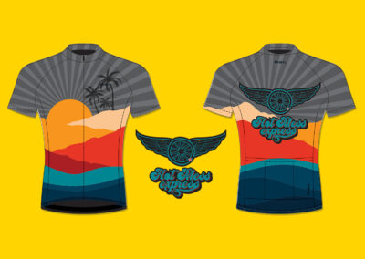 Hot Mess Express, logo design, cycling jersey design, Rzn8 media