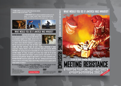 Meeting Resistance, documentary, key art design by Jen Baers