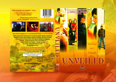 Unveiled, key art design by Jen Baers